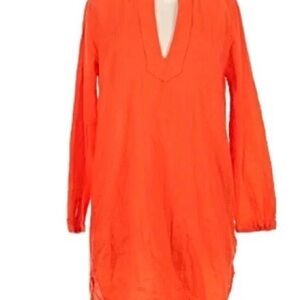 J. Crew Orange Swim Coverup